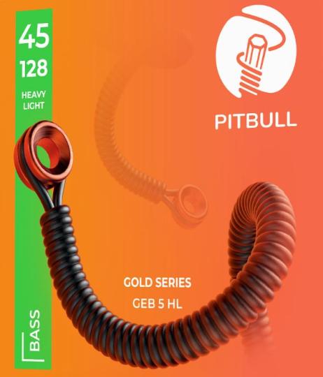 Pitbull Strings Gold Series 5 Saiter 45-128 Bass Saiten